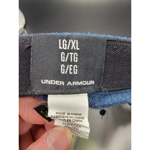 Under Armour W/Lime Green Symbol Size LG/XL Blue Baseball Cap - Picture 9 of 9